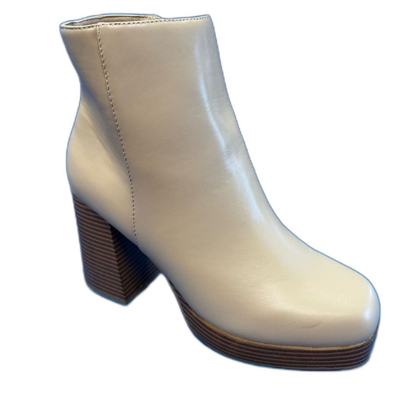 True Craft platform wildflower Cream Ankle Boots size 10 - Picture 1 of 9